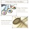 3 Packs Embroidery Necklace Kit, Embroidery Pendant Kits Mini Cross Stitch Kit with Hoop, Necklace, Pendant, Beads, Stamped Pattern Cloth, Instructions, etc., Embroidery Kits for Adults